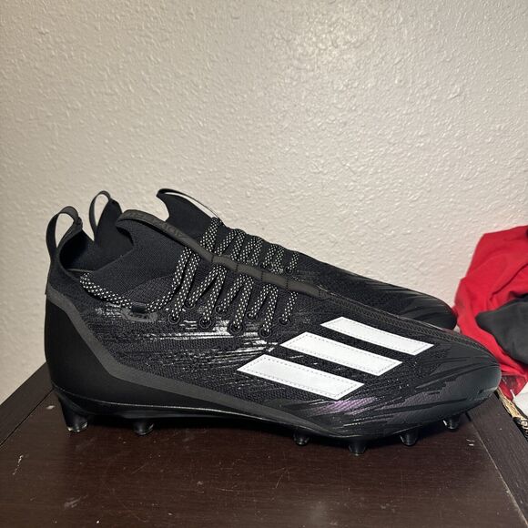 Adidas Adizero Primeknit RFS Football Cleats Mens Size 16 Black White HP8861 - Picture 1 of 6